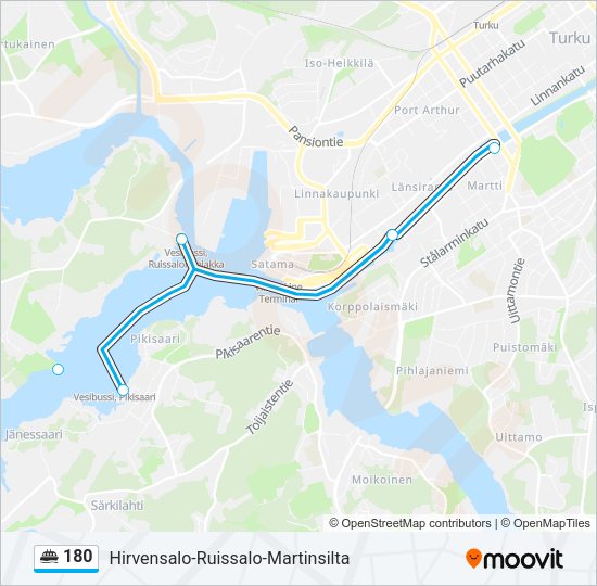 180 Ferry Line Map