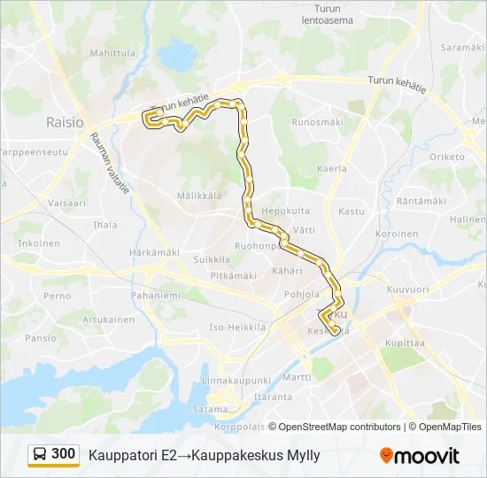 300 Bus Line Map