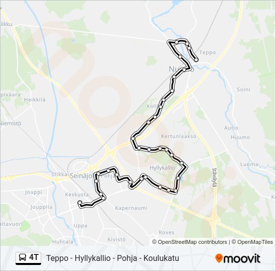 4T Bus Line Map