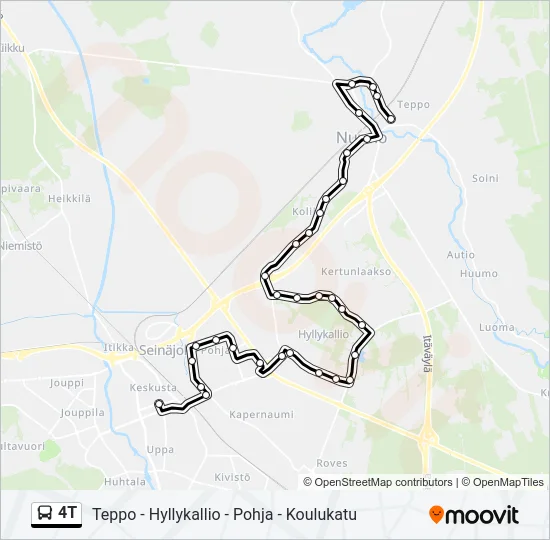 4T Bus Line Map