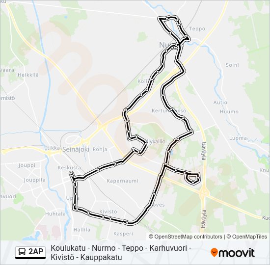 2AP Bus Line Map