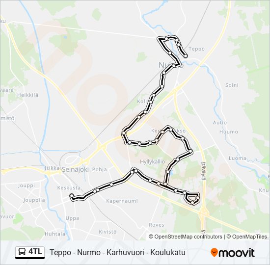 4TL bus Line Map
