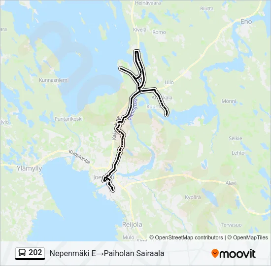 202 Bus Line Map