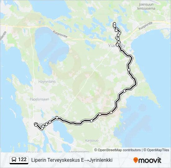 122 Bus Line Map
