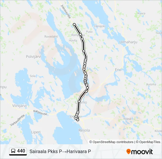 440 Bus Line Map
