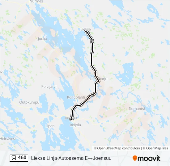 460 Bus Line Map