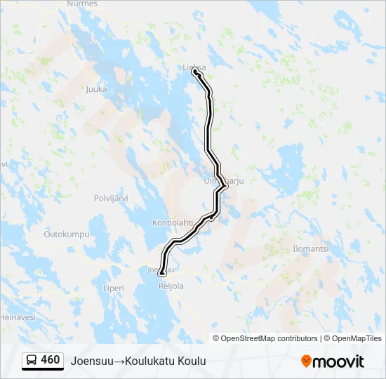 460 Bus Line Map