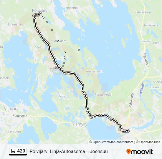 420 Bus Line Map
