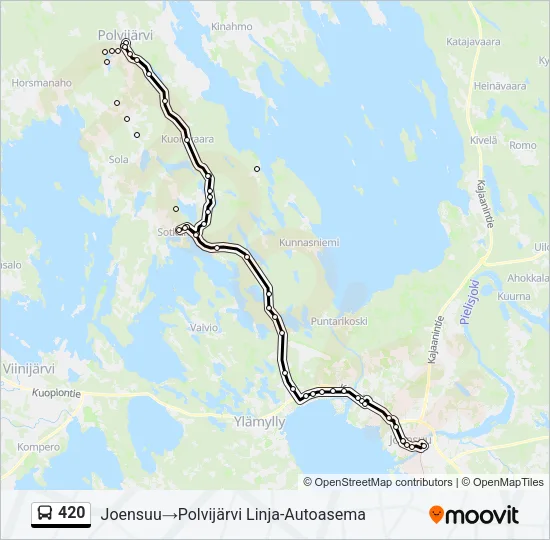 420 Bus Line Map