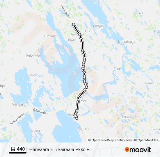 440 Bus Line Map
