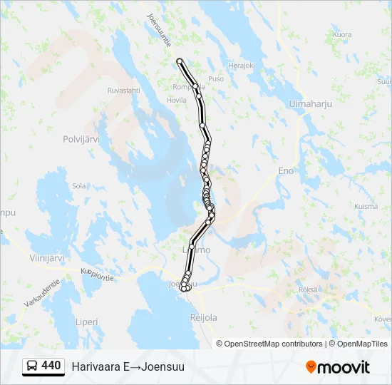 440 Bus Line Map
