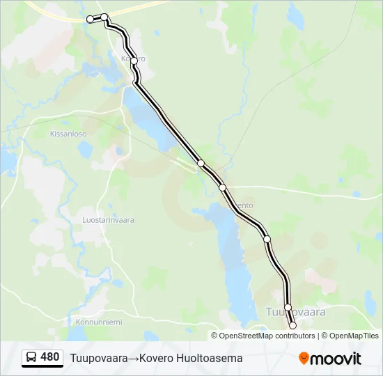 480 Bus Line Map