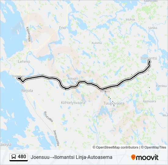 480 Bus Line Map