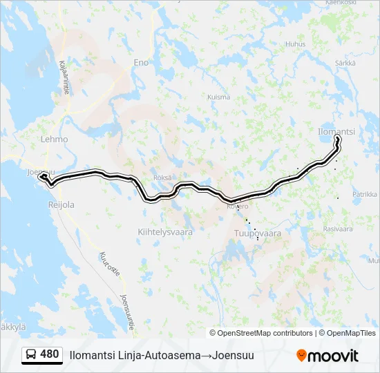 480 Bus Line Map