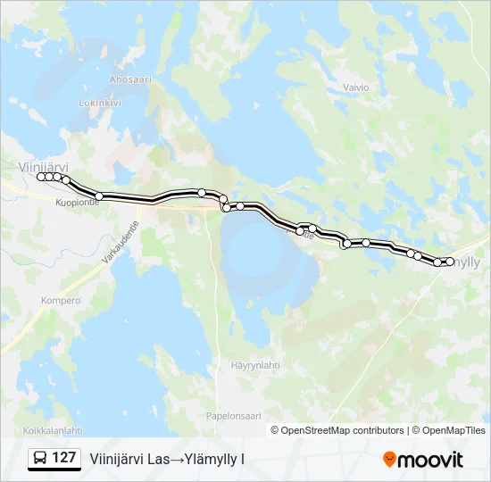 127  Line Map