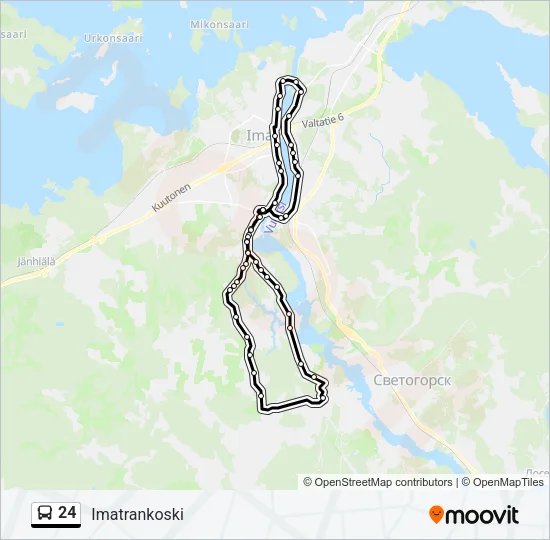 24 Bus Line Map