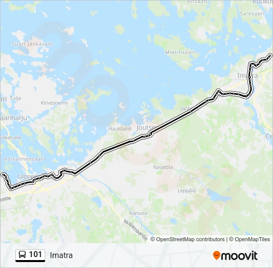 101 Bus Line Map