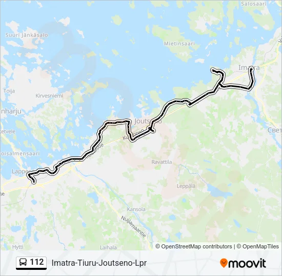 112 Bus Line Map