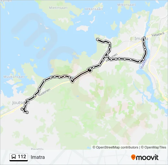 112 Bus Line Map