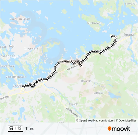112 Bus Line Map