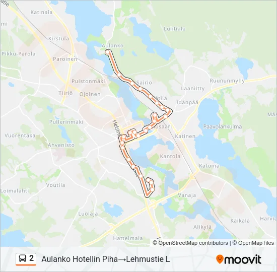 2 Bus Line Map