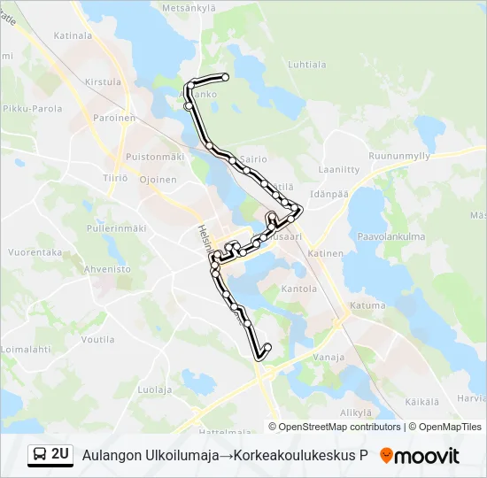 2U Bus Line Map