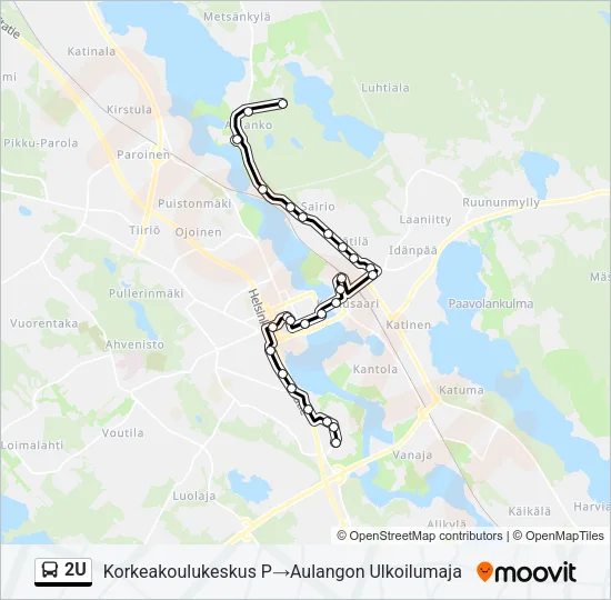 2U Bus Line Map