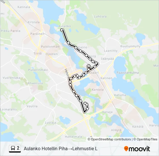 2 Bus Line Map