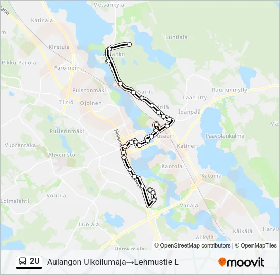 2U Bus Line Map