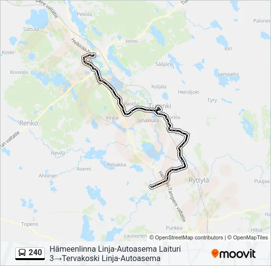 240 Bus Line Map
