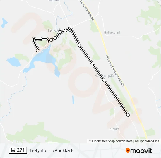 271 Bus Line Map
