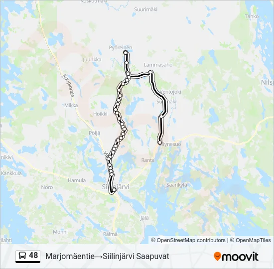 48 Bus Line Map