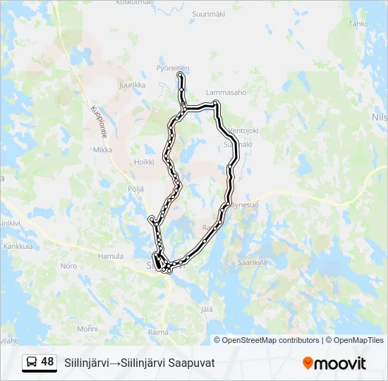 48 Bus Line Map