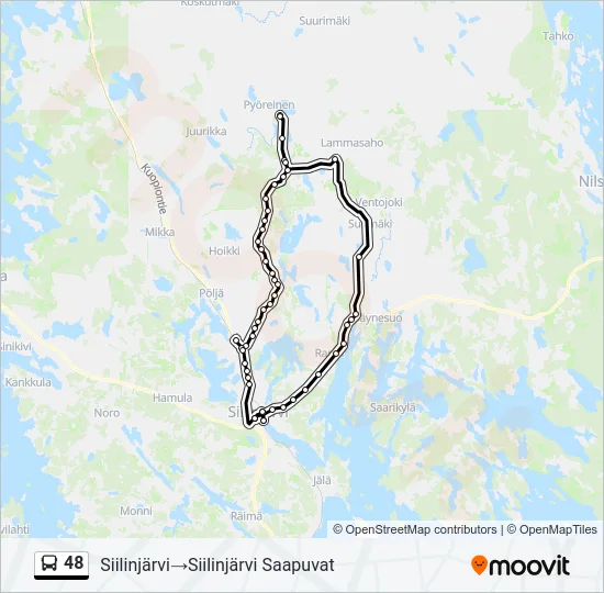 48 Bus Line Map