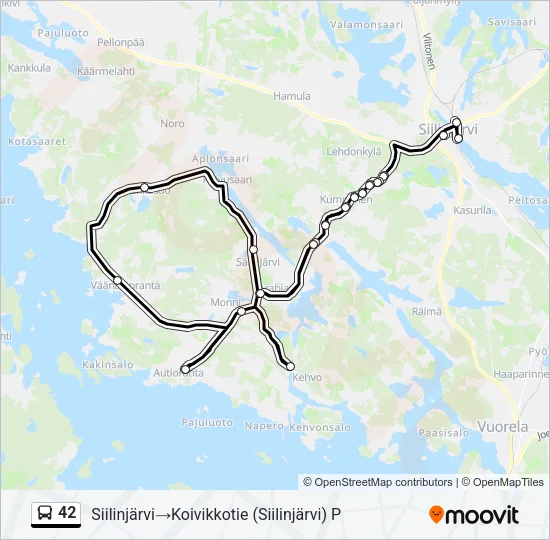42 Bus Line Map