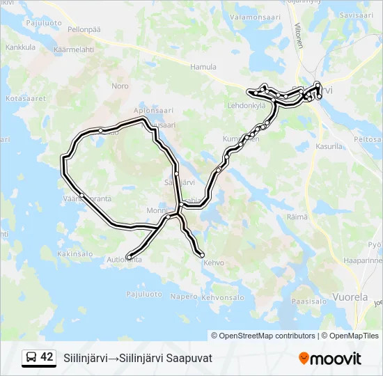 42 Bus Line Map