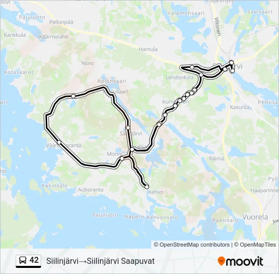 42 Bus Line Map