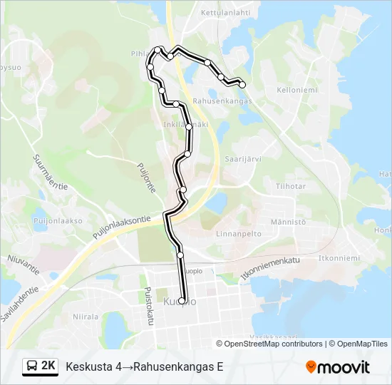 2K Bus Line Map