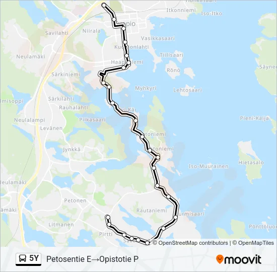 5Y Bus Line Map