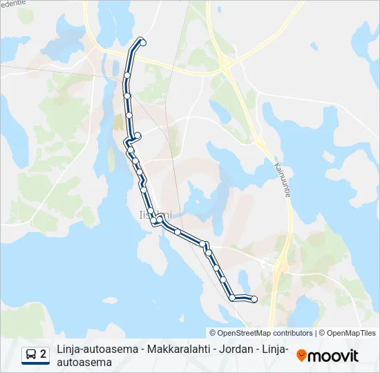 2 Bus Line Map