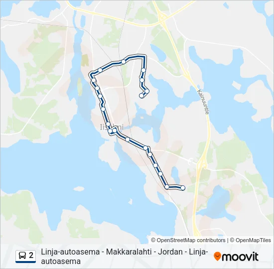 2 Bus Line Map