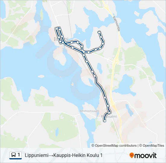 1 Bus Line Map