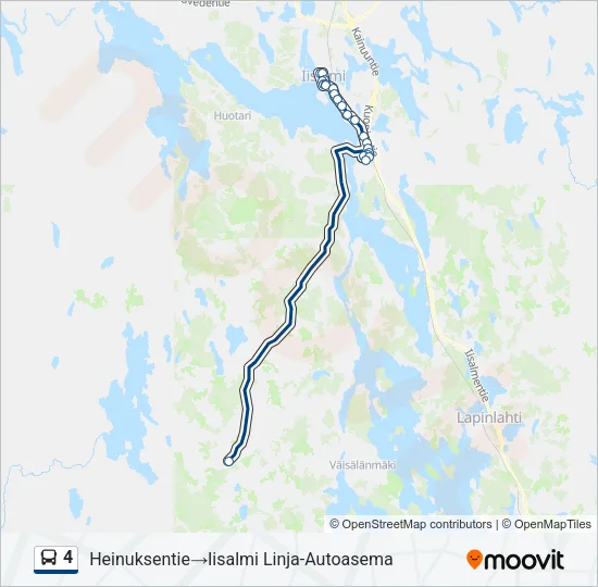 4 Bus Line Map