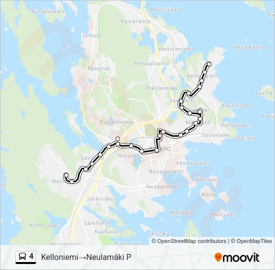4 Bus Line Map