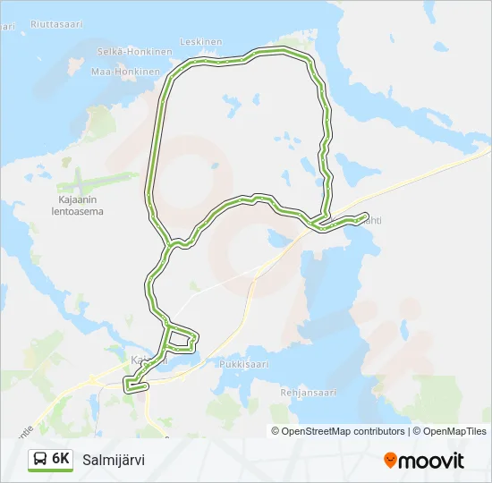 6K Bus Line Map