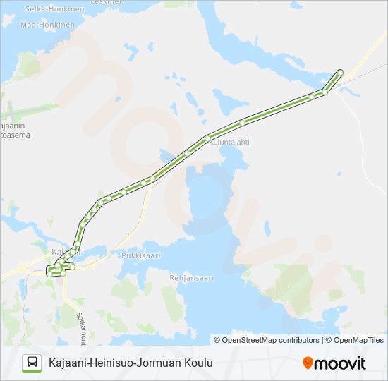 linja 16k Reitti: Aikataulut, pysäkit ja kartat – Kajaani-Heinisuo-Jormuan  Koulu (päivitetty)