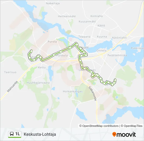 1L Bus Line Map