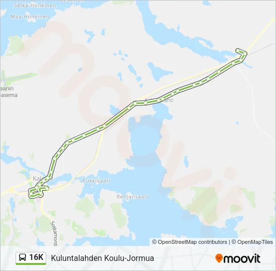 16K Bus Line Map
