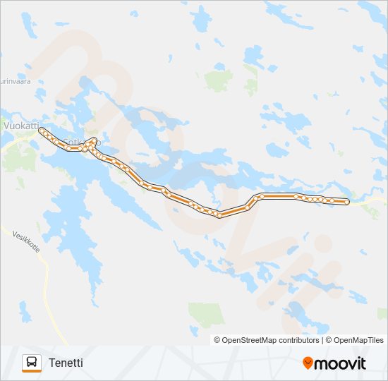 ONTOJOKI AP bussi -linjakartta