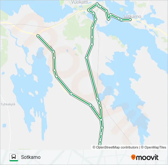 JUURIKKALAHTI AP Bus Line Map